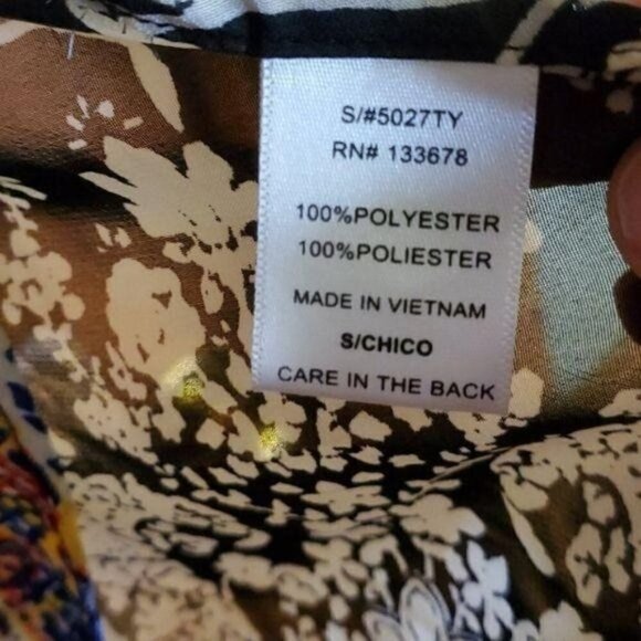 Love Tree Beautiful Black Colorful Sheer Floral Sz S (XL?) Shawl - Picture 7 of 12